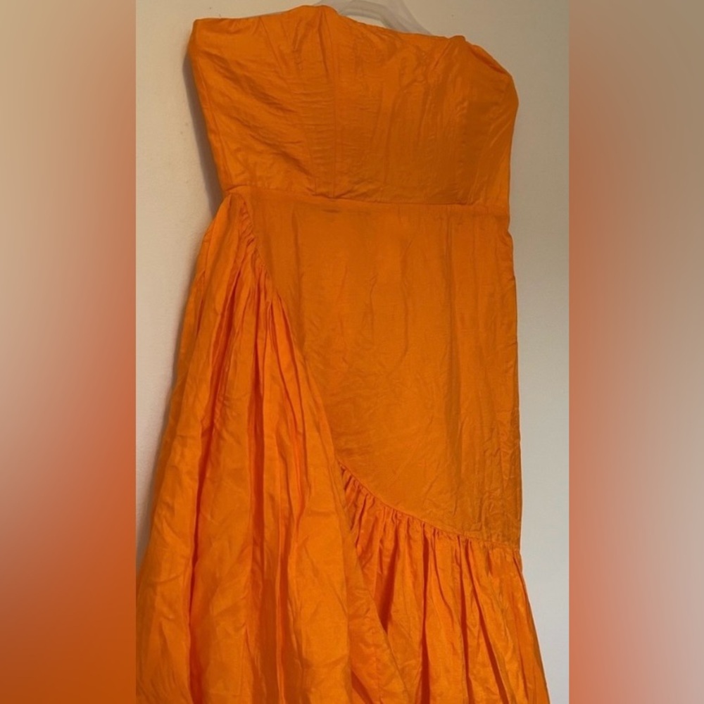 Anthropologie “Let Me Be” Strapless Asymmetrical Dress size Medium - Picture 6 of 16